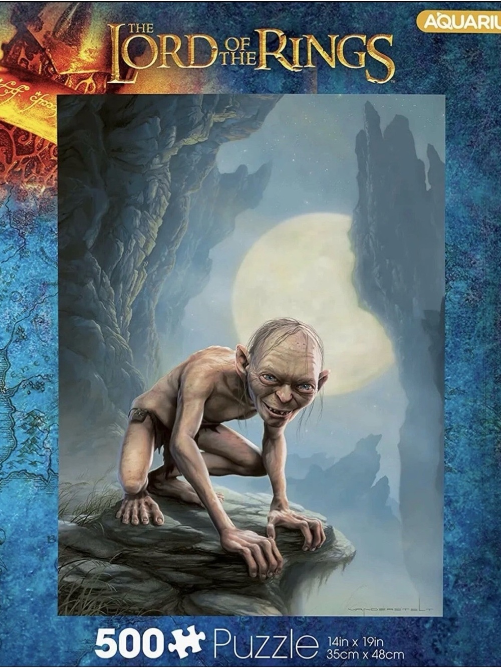 Aquarius The Lord of the Rings Gollum 500 Piece Jigsaw Puzzle 14x19 NEW